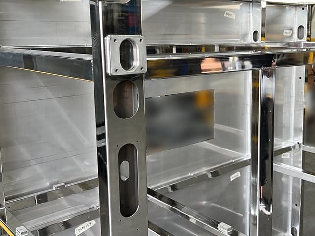 Stainless steel equipment frame
